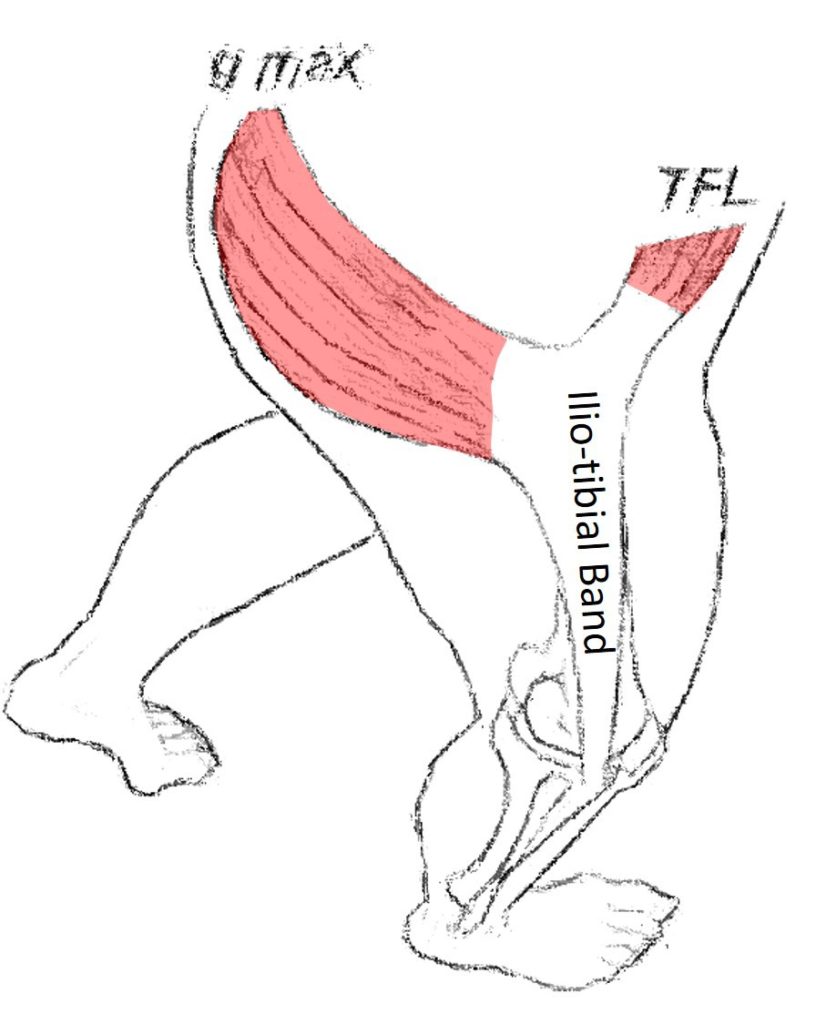 ITB side of leg