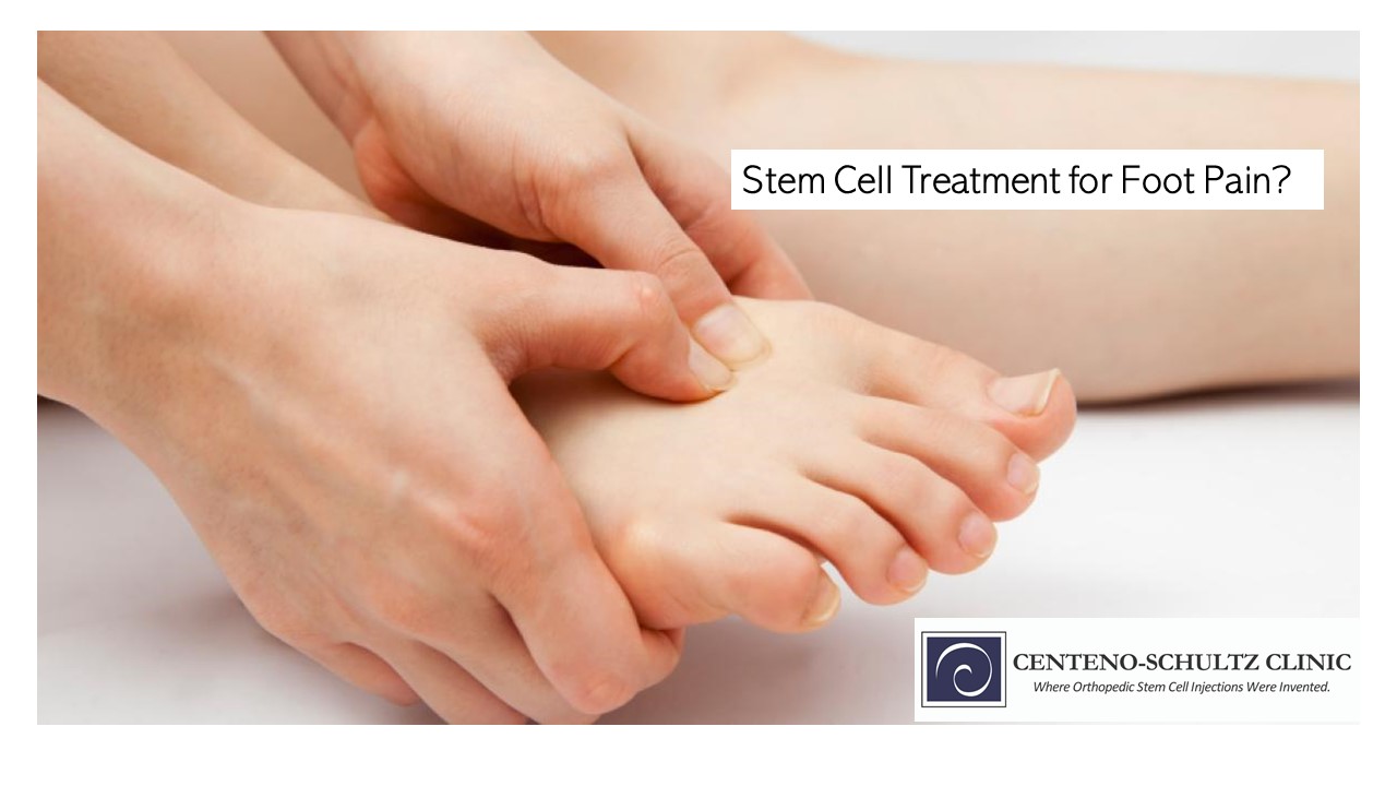 stem cell treatment for foot pain