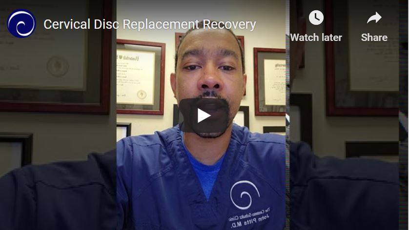 cervical disc replacement recovery