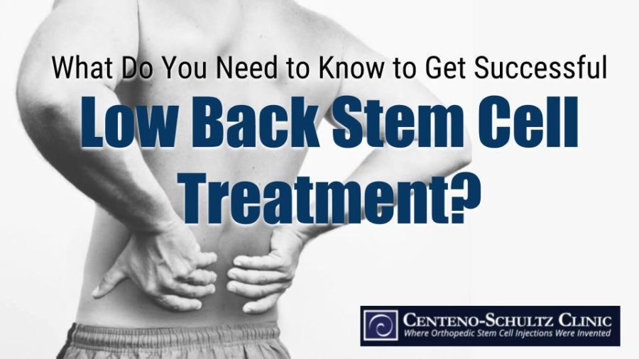 5 Things to Know About Low Back Stem Cell Treatment